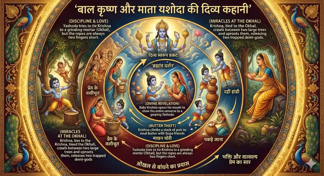 बाल कृष्ण और माता यशोदा की दिव्य कहानी