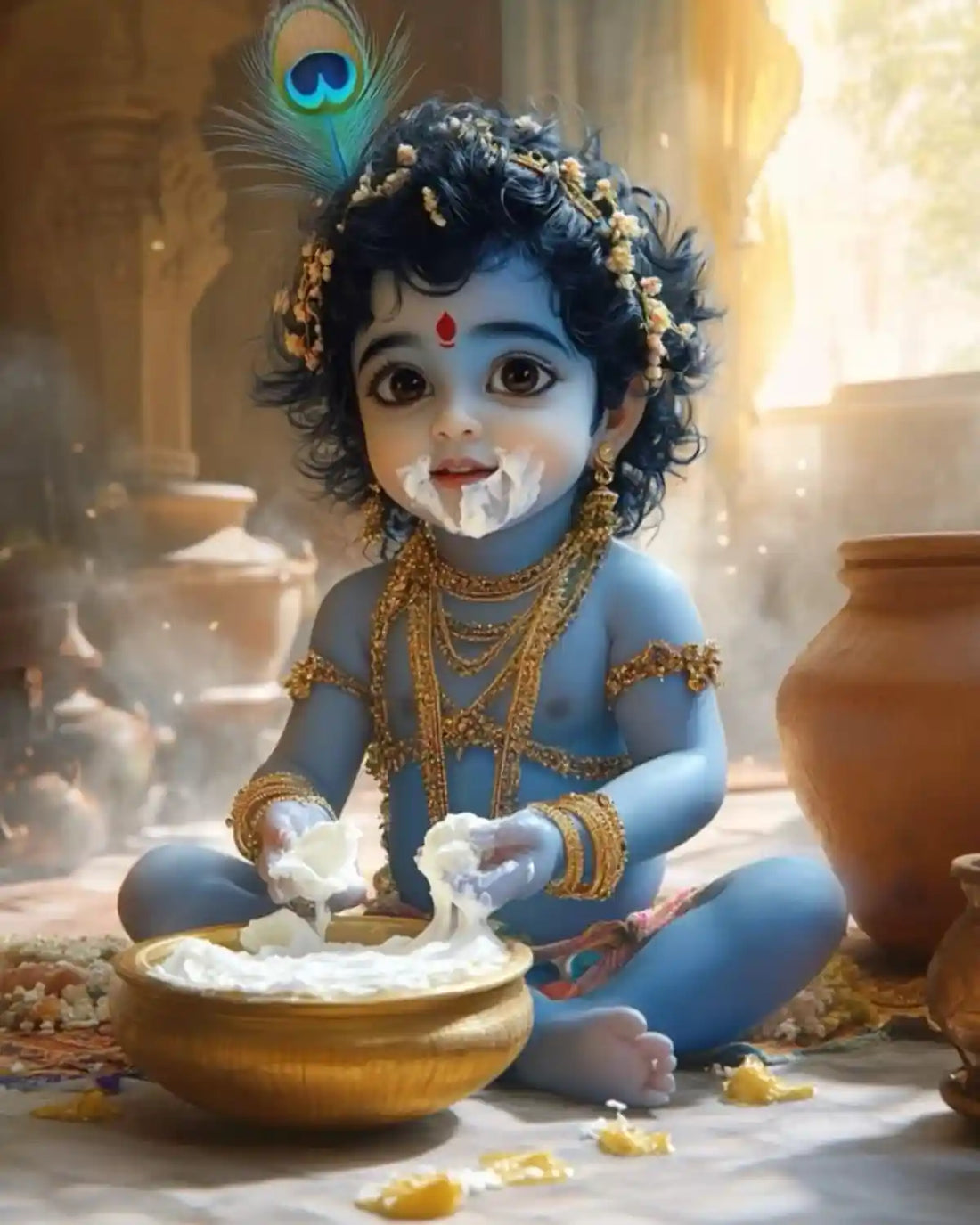 मखन चोर कृष्ण: कहानी, आध्यात्मिक अर्थ और Krishna Poshak की संपूर्ण जानकारी