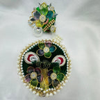 Moti Rekha Poshak With Mukut For Laddu Gopal