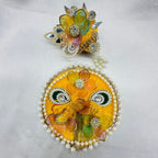 Moti Rekha Poshak With Mukut For Laddu Gopal