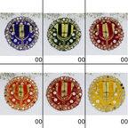 મખમલી મોતી મિરર વર્ક લાડુ ગોપાલ ડ્રેસ - મિક્સ કલર / 12 નો પેક (6 X 2)