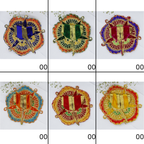 Phool Patti Zari Work Laddu Gopal Dress - Mix Color/ Pack of 12 (6 X 2)