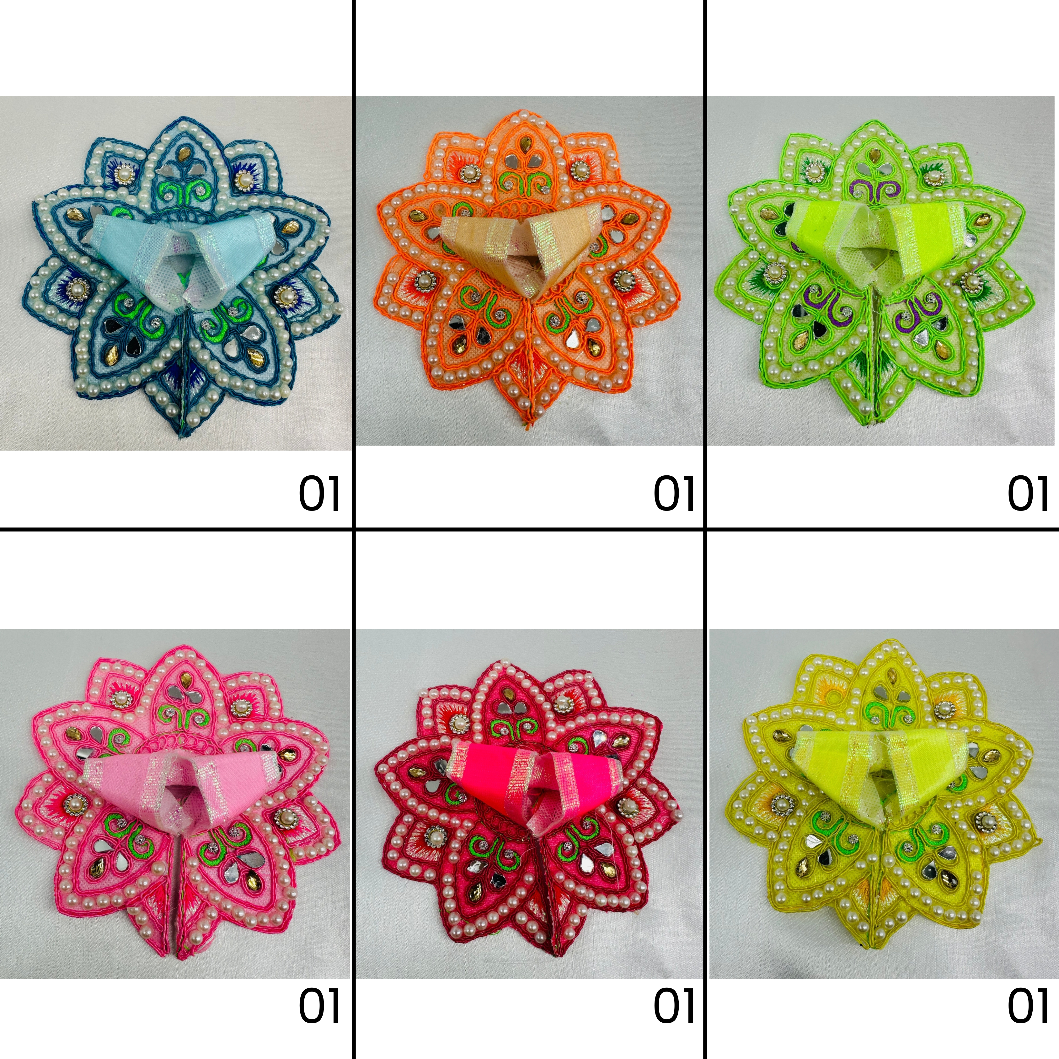 Kailash Kamal Poshak For Laddu Gopal - Pack of 12