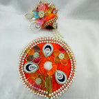 Moti Rekha Poshak With Mukut For Laddu Gopal