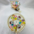 Moti Rekha Poshak With Mukut For Laddu Gopal