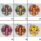 મયુર રંગત ભરતકામ લાડુ ગોપાલ ડ્રેસ - મિક્સ કલર / 6 નું પેક