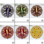 Heera Moti Velvet Base Laddu Gopal Dress - Mix Color/ Pack of 12 (6 X 2)