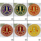 Jhalar Chakra Diamond Work Laddu Gopal Dress - Mix Color/ Pack of 12 (6 X 2)