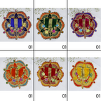 Phool Patti Zari Work Laddu Gopal Dress - Mix Color/ Pack of 12 (6 X 2)