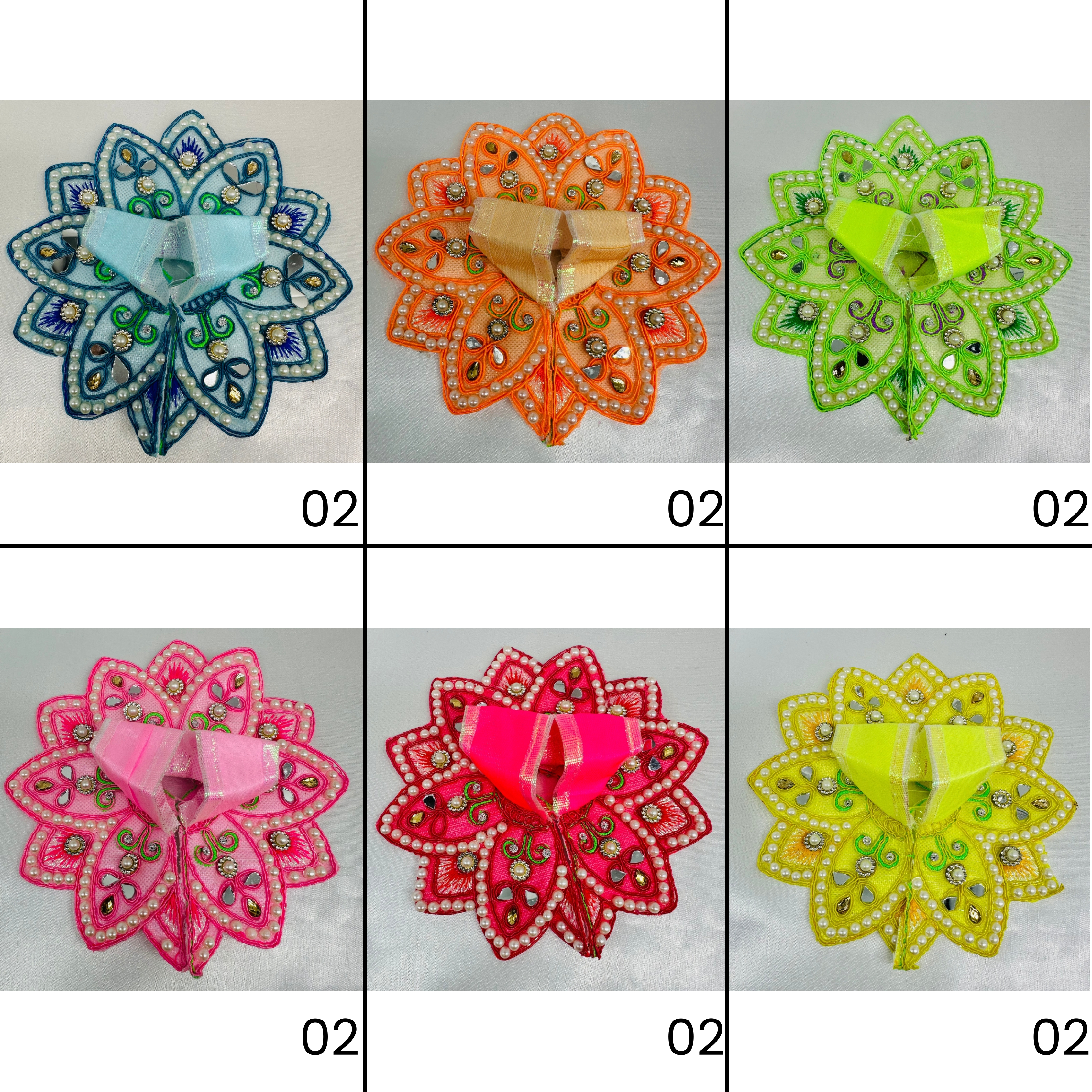 Kailash Kamal Poshak For Laddu Gopal - Pack of 12