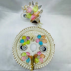 Moti Rekha Poshak With Mukut For Laddu Gopal