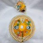 Moti Rekha Poshak With Mukut For Laddu Gopal