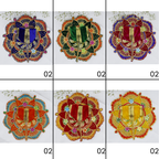 Phool Patti Zari Work Laddu Gopal Dress - Mix Color/ Pack of 12 (6 X 2)