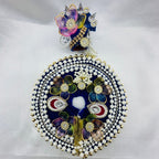 Moti Rekha Poshak With Mukut For Laddu Gopal