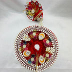 Moti Rekha Poshak With Mukut For Laddu Gopal