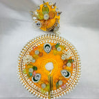 Moti Rekha Poshak With Mukut For Laddu Gopal