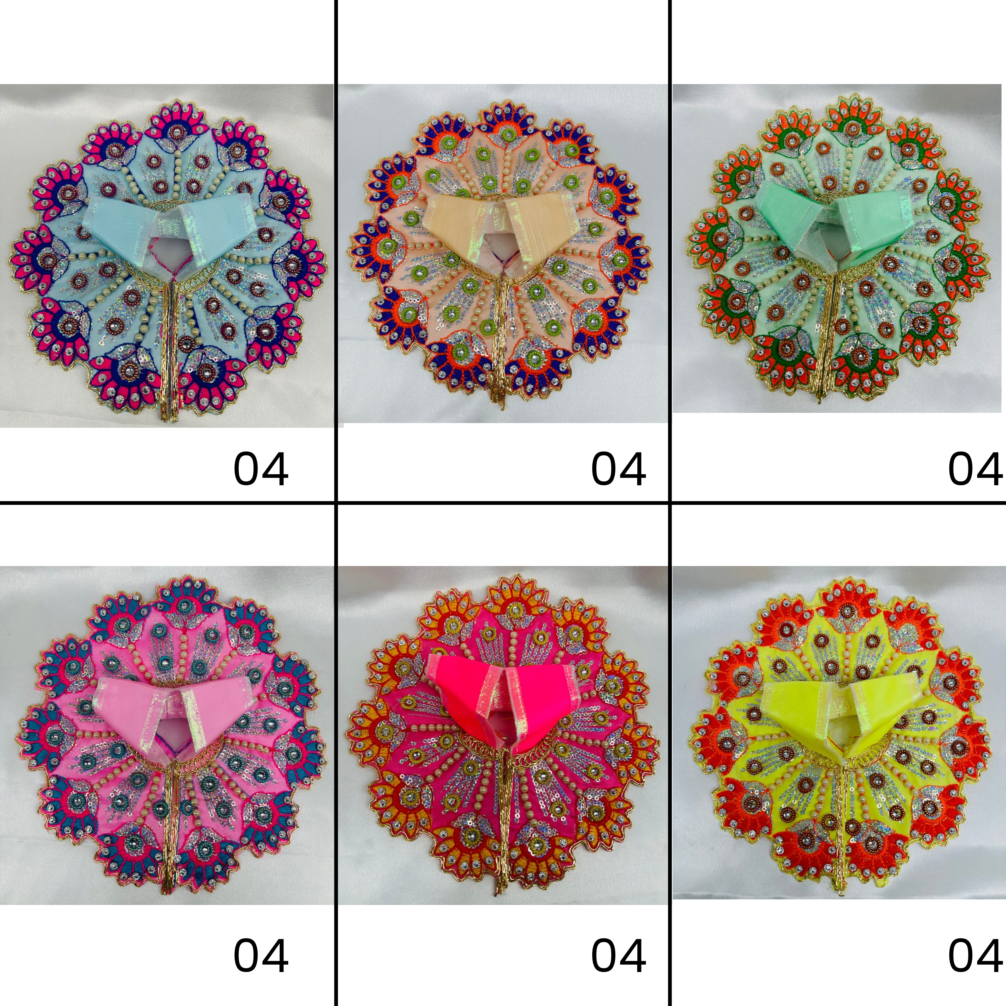 Surya-Kiran Poshak For Laddu Gopal - Pack of 12