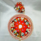 Moti Rekha Poshak With Mukut For Laddu Gopal