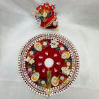 Moti Rekha Poshak With Mukut For Laddu Gopal