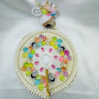 Moti Rekha Poshak With Mukut For Laddu Gopal