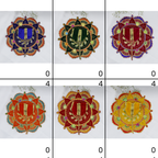 Phool Patti Zari Work Laddu Gopal Dress - Mix Color/ Pack of 12 (6 X 2)