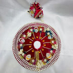 Moti Rekha Poshak With Mukut For Laddu Gopal