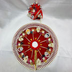 Moti Rekha Poshak With Mukut For Laddu Gopal