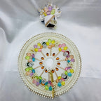 Moti Rekha Poshak With Mukut For Laddu Gopal