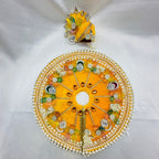 Moti Rekha Poshak With Mukut For Laddu Gopal