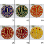 Jhalar Chakra Diamond Work Laddu Gopal Dress - Mix Color/ Pack of 12 (6 X 2)