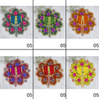 મયુર રંગત ભરતકામ લાડુ ગોપાલ ડ્રેસ - મિક્સ કલર / 6 નું પેક