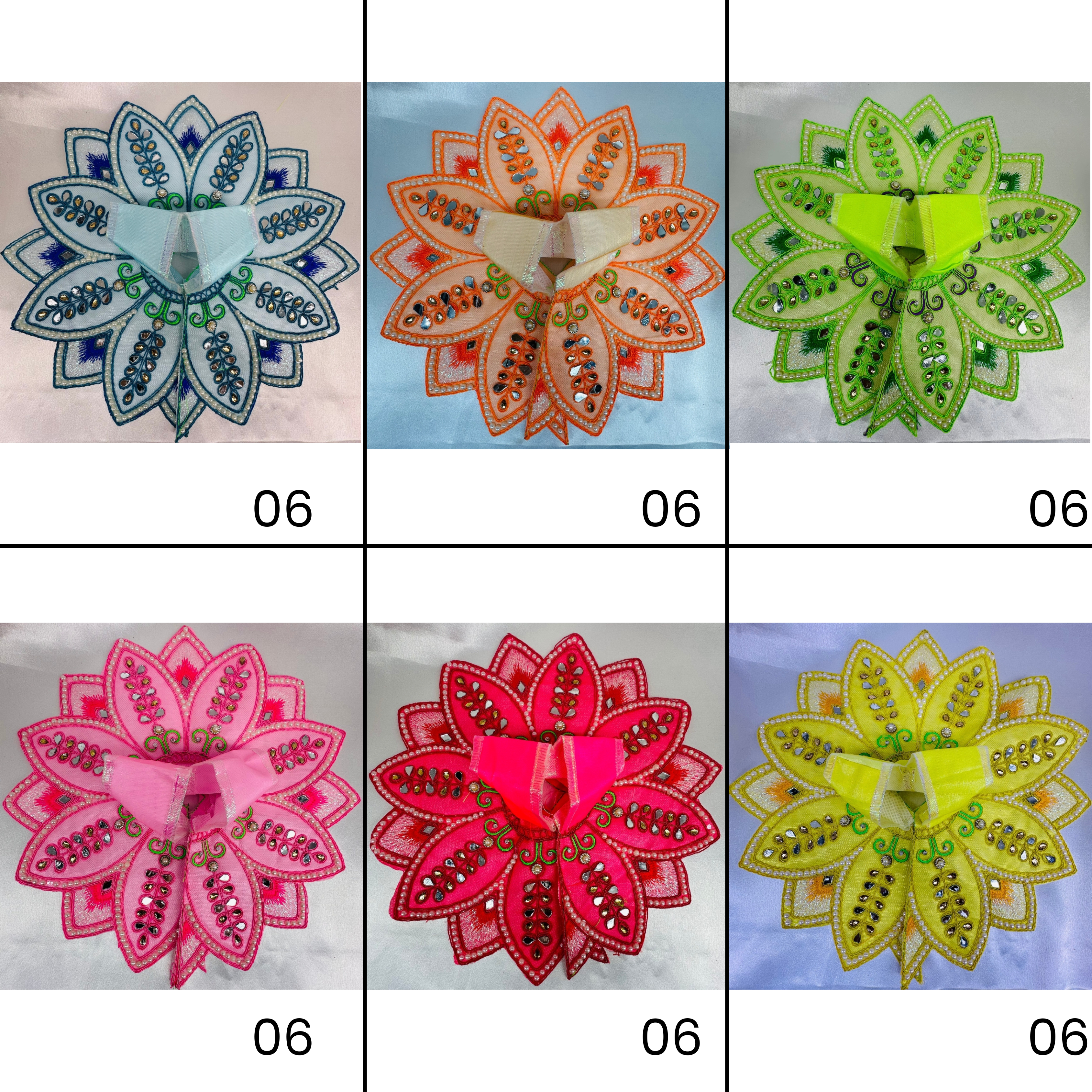 Kailash Kamal Poshak For Laddu Gopal - Pack of 12