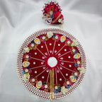 Moti Rekha Poshak With Mukut For Laddu Gopal