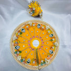 Moti Rekha Poshak With Mukut For Laddu Gopal