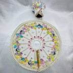 Moti Rekha Poshak With Mukut For Laddu Gopal