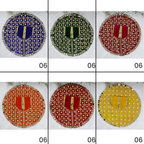 મખમલી મોતી મિરર વર્ક લાડુ ગોપાલ ડ્રેસ - મિક્સ કલર / 12 નો પેક (6 X 2)