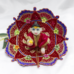 Phool Patti Zari Work Laddu Gopal Dress