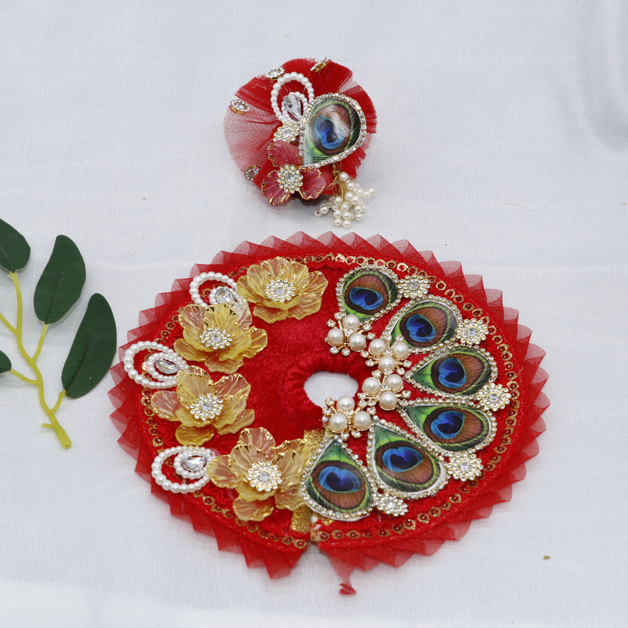 Pankh Mandal Laddu Gopal Dress With Mukut