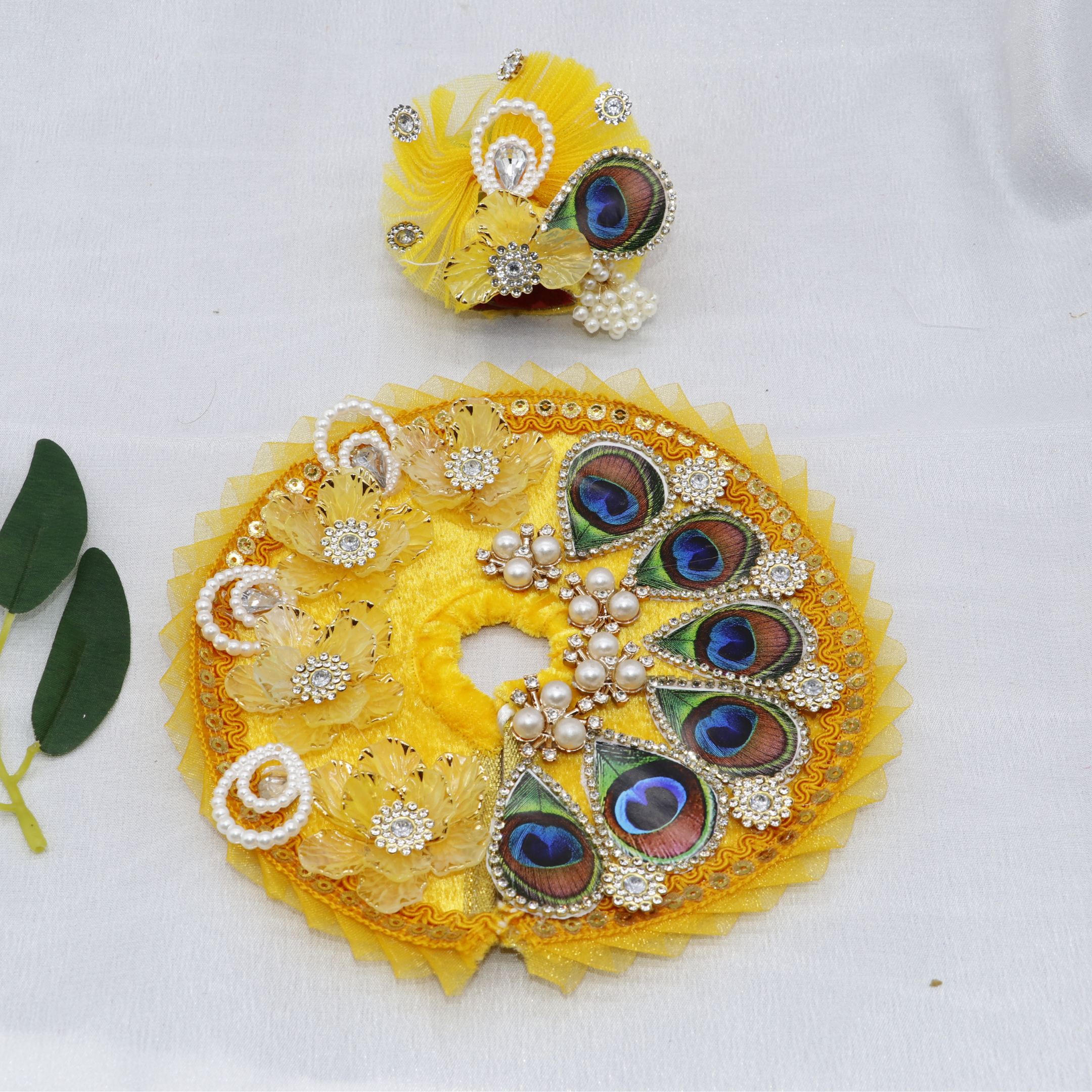 Pankh Mandal Laddu Gopal Dress With Mukut