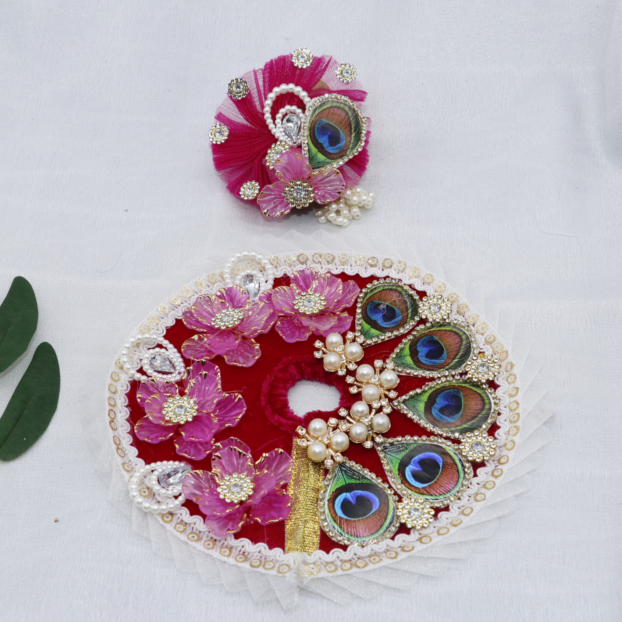 Pankh Mandal Laddu Gopal Dress With Mukut