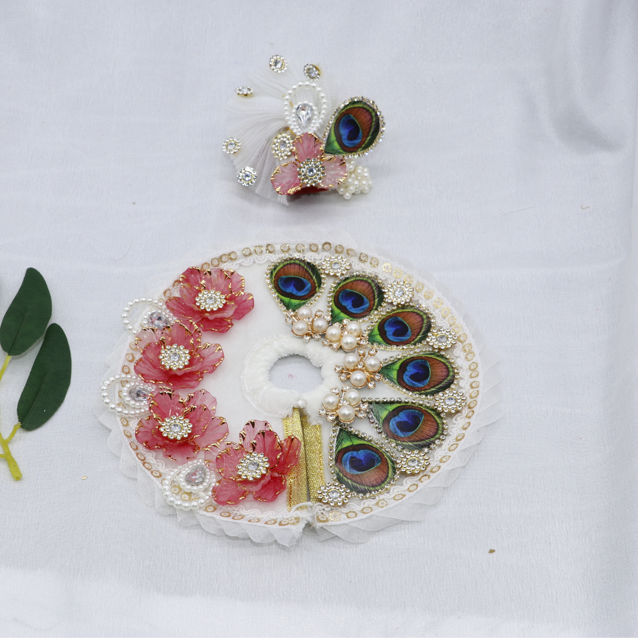 Pankh Mandal Laddu Gopal Dress With Mukut