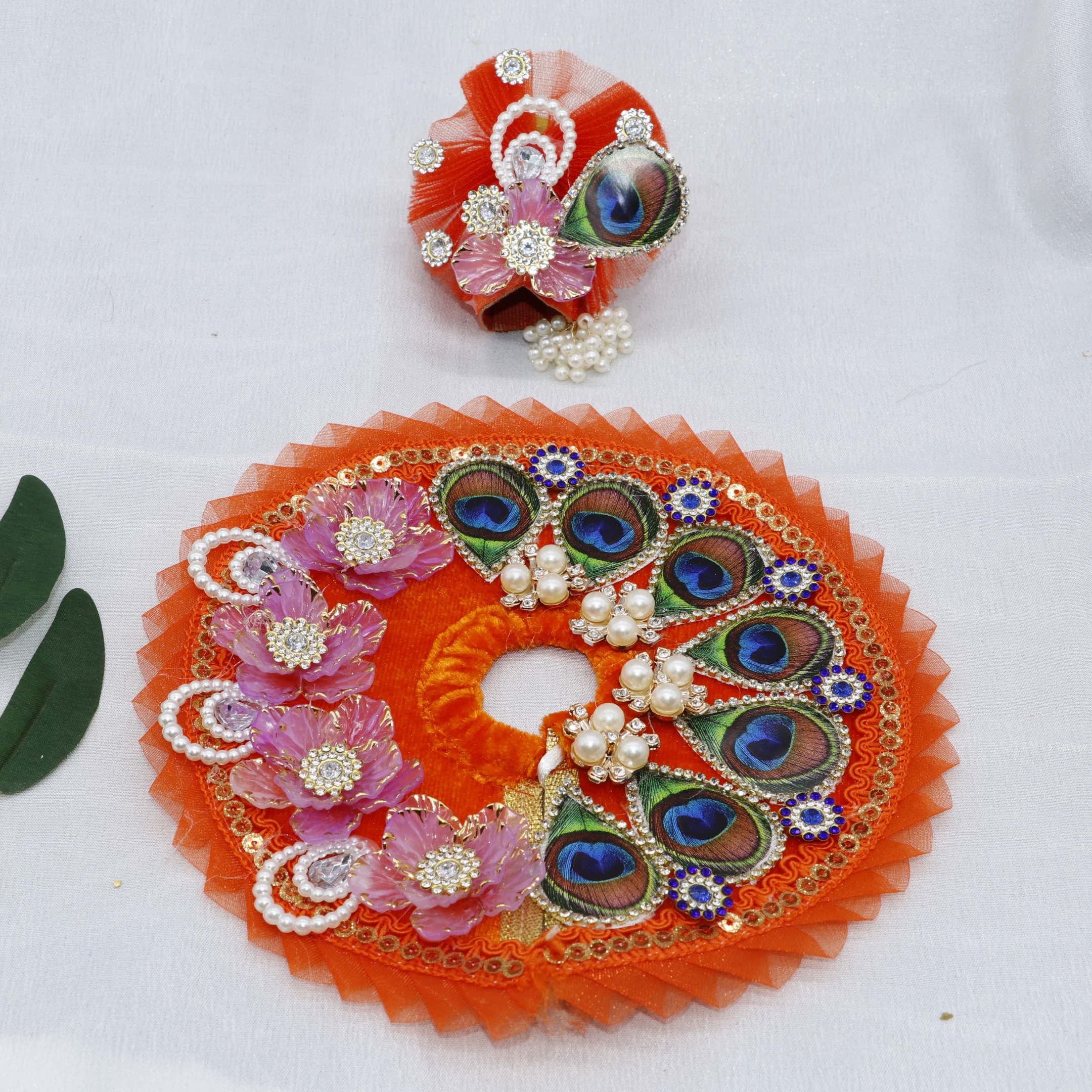 Pankh Mandal Laddu Gopal Dress With Mukut
