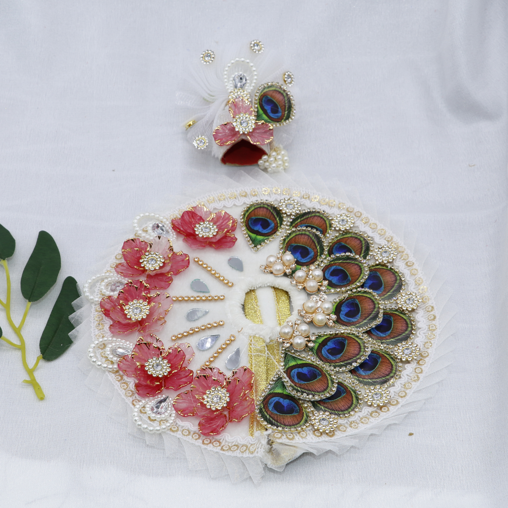 Pankh Mandal Laddu Gopal Dress With Mukut