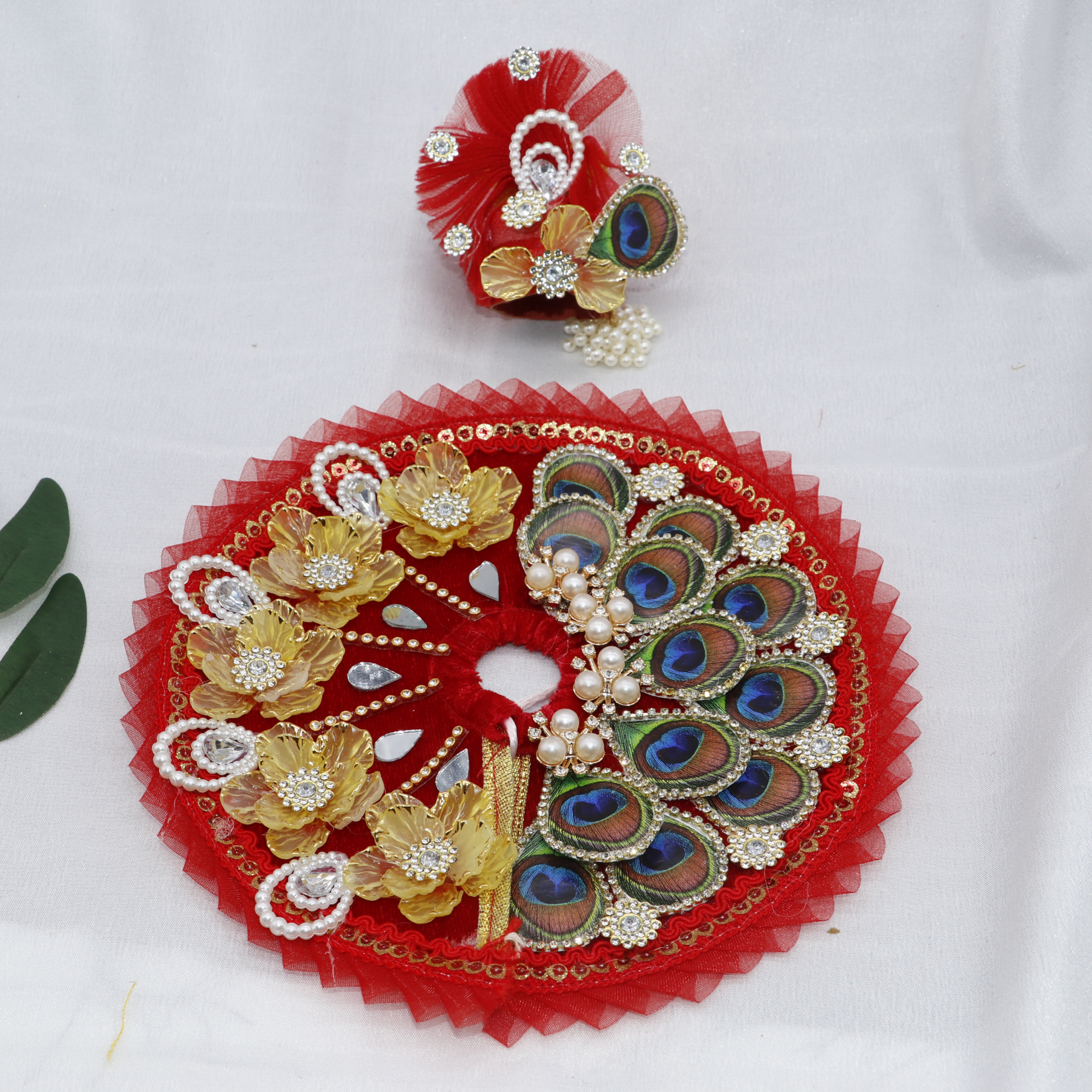Pankh Mandal Laddu Gopal Dress With Mukut