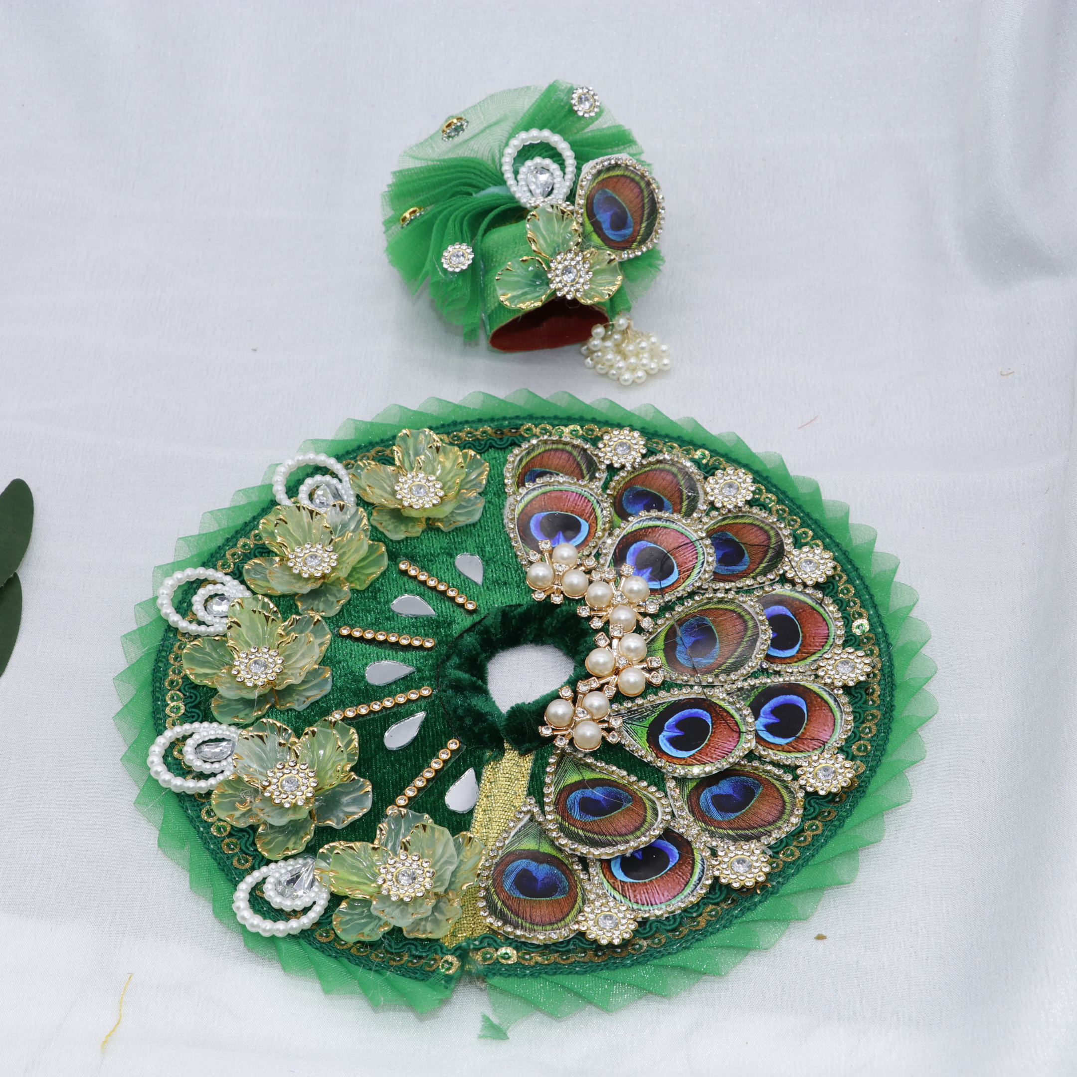 Pankh Mandal Laddu Gopal Dress With Mukut