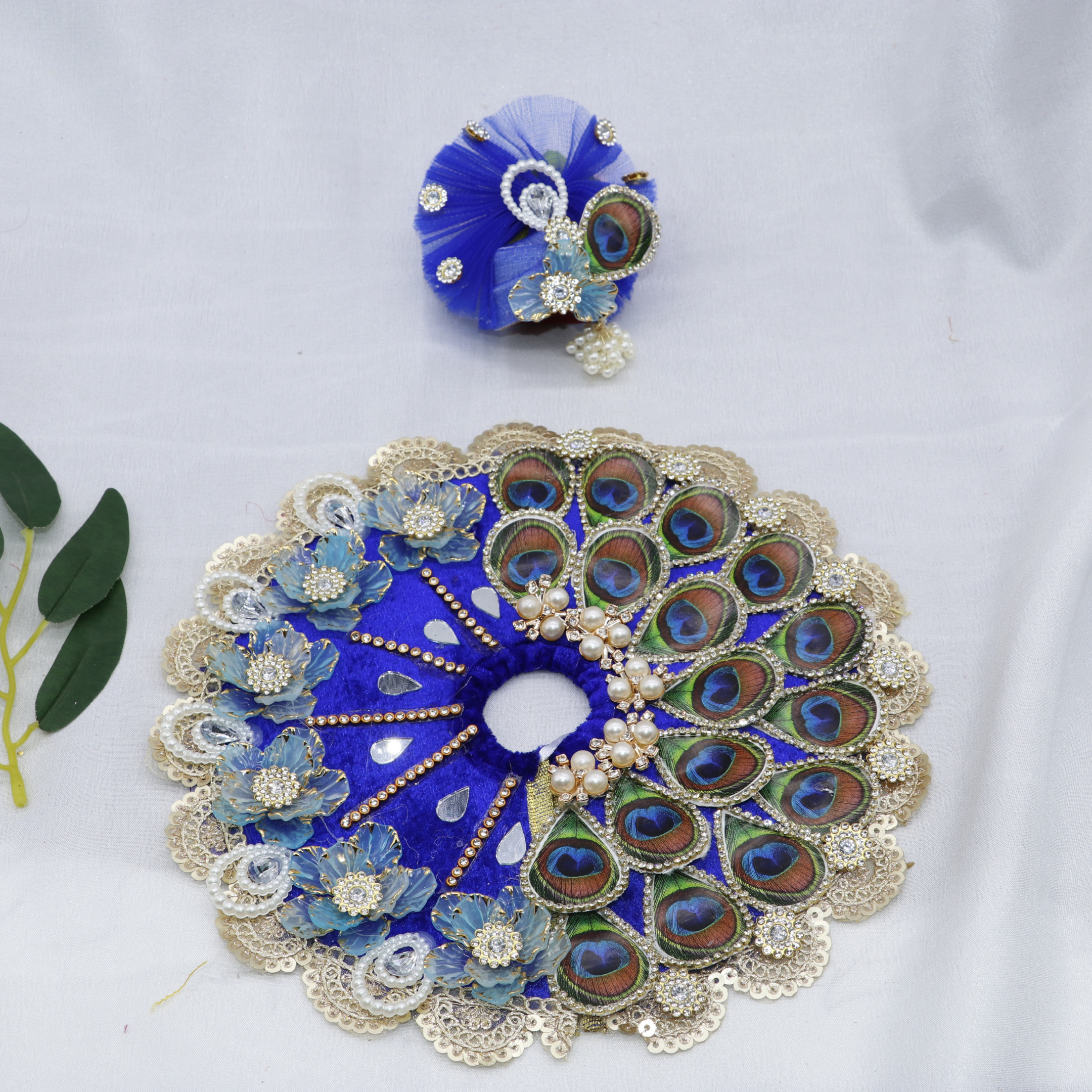 Pankh Mandal Laddu Gopal Dress With Mukut