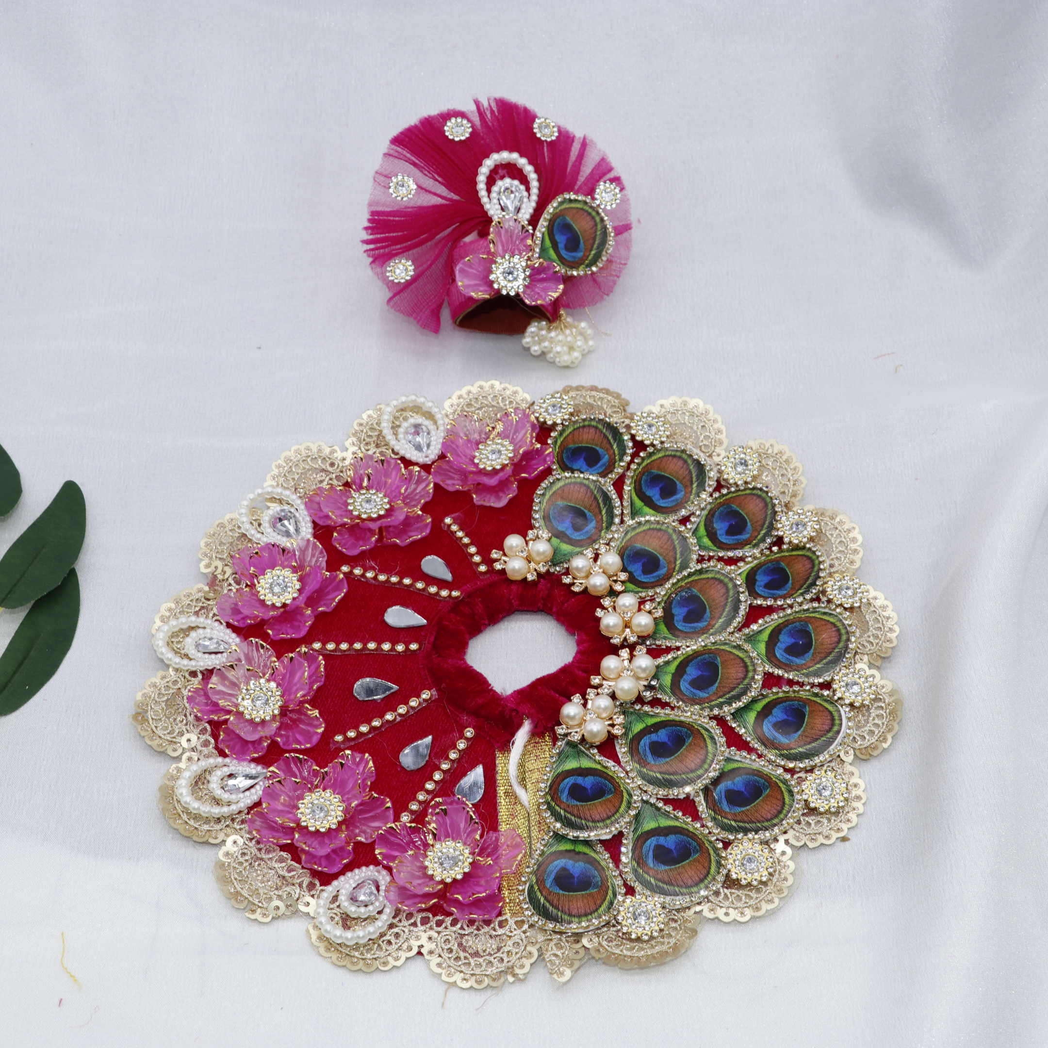 Pankh Mandal Laddu Gopal Dress With Mukut