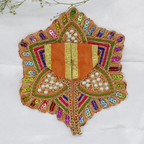 Moti Mandal Design Net Fabric Laddu Gopal Dress