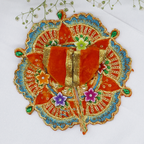 Phool Patti Zari Work Laddu Gopal Dress