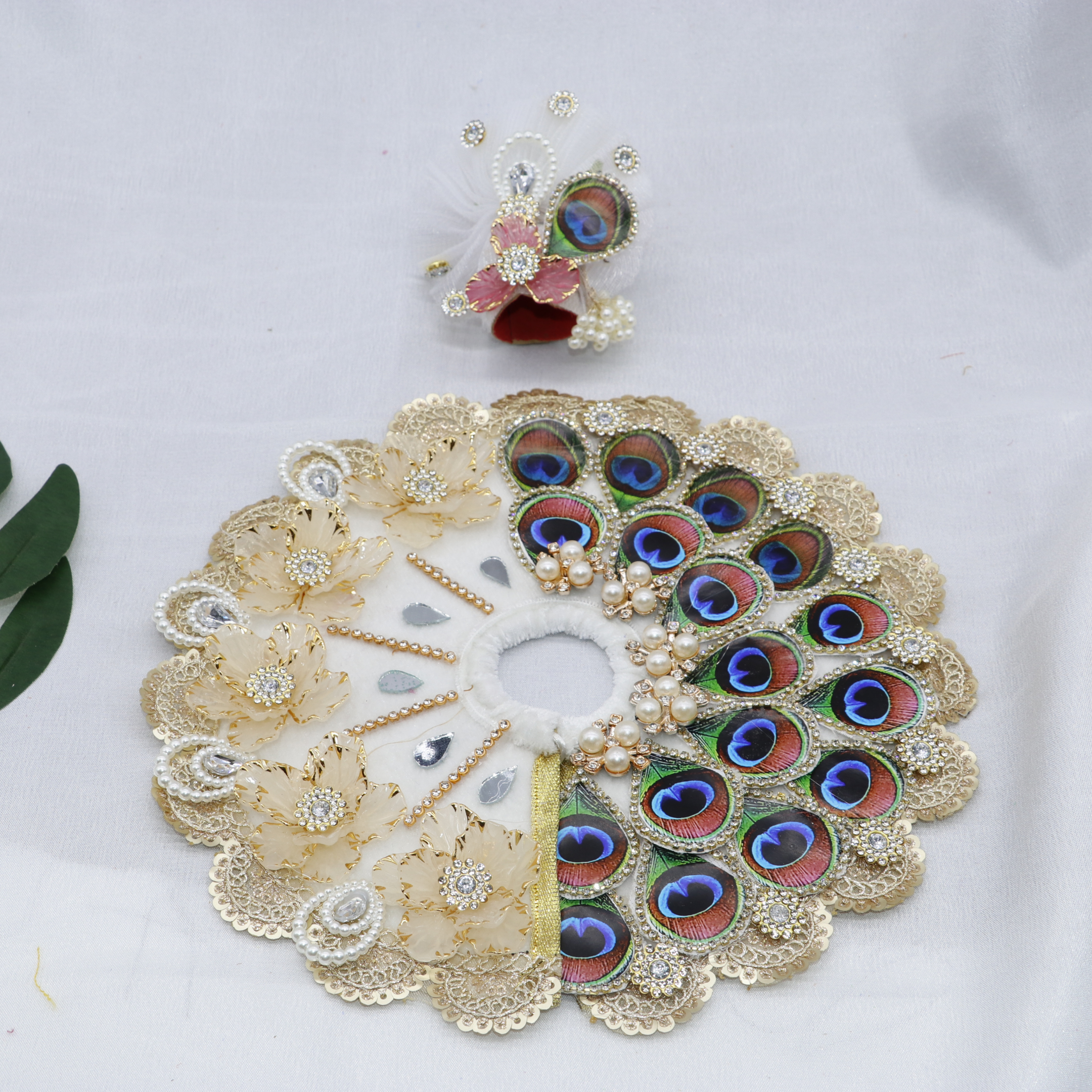 Pankh Mandal Laddu Gopal Dress With Mukut